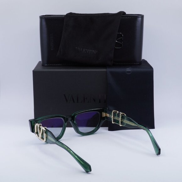 Valentino V-DUE VLS-103E Cat Eye Sunglasses - Green